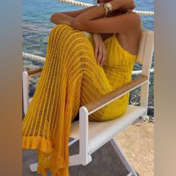 Knit Ruffle Midi Dress - Picture 3 of 3